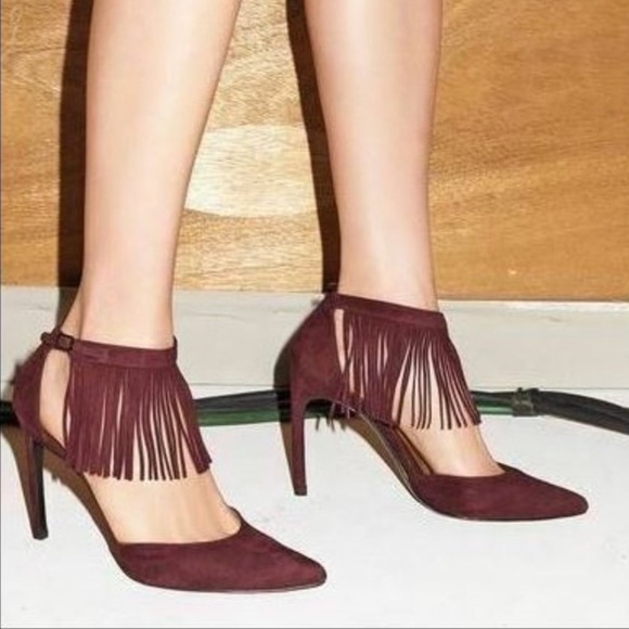 Stuart Weitzman Shoes - NEW Stuart Weitzman Fringelica Suede Pumps
